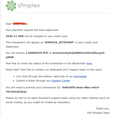 How to Buy Crypto with Simplex for Fiat Payment in AscendEX